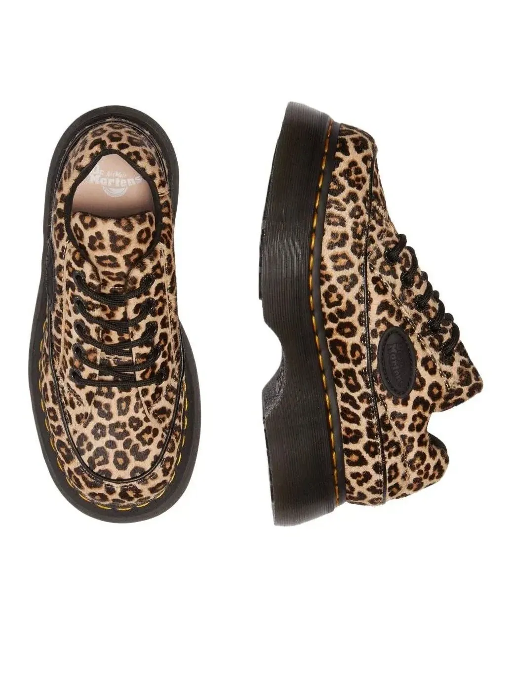 Ботинки женские Dr. Martens Buzz 5-Eye, леопардовый принт — изображение 4 из 9, мульти