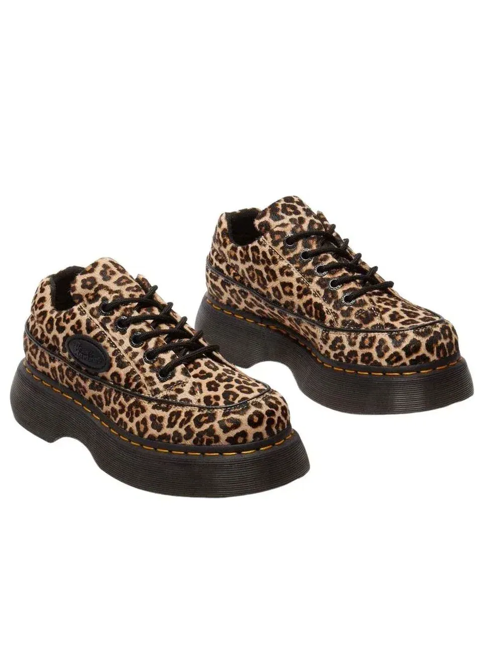 Ботинки женские Dr. Martens Buzz 5-Eye, леопардовый принт — изображение 5 из 9, мульти