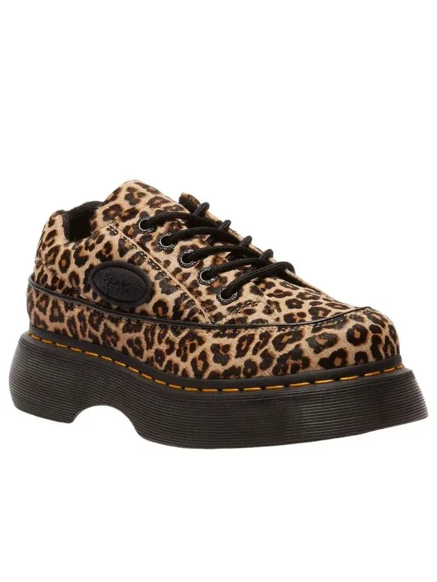 Ботинки женские Dr. Martens Buzz 5-Eye, леопардовый принт — изображение 7 из 9, мульти