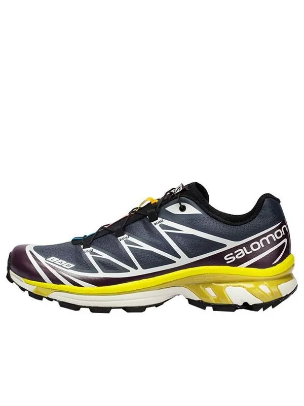 Кроссовки xt-6 trail 'black purple yellow' 410864 Salomon — изображение 1 из 4, черный