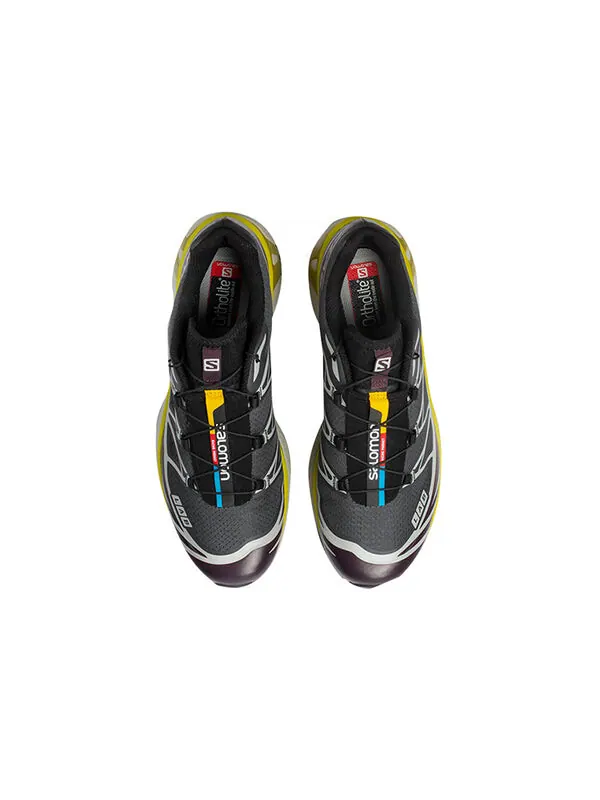 Кроссовки xt-6 trail 'black purple yellow' 410864 Salomon — изображение 3 из 4, черный