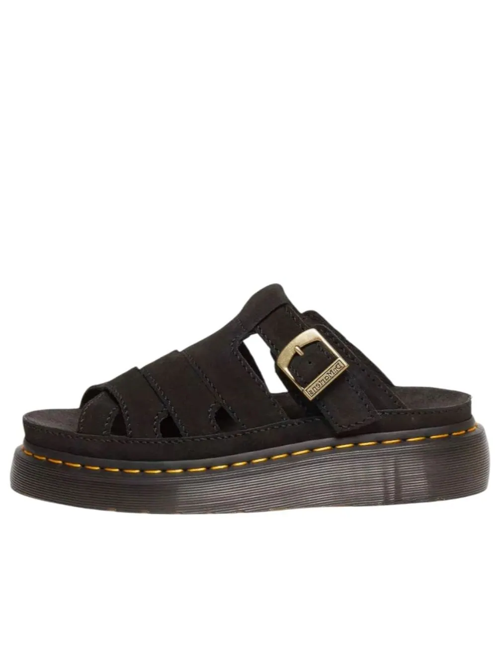 Сандалии Dr. Martens Maxxy Slide Buttersoft Leather 'Black', кожаные — изображение 1 из 5, черный