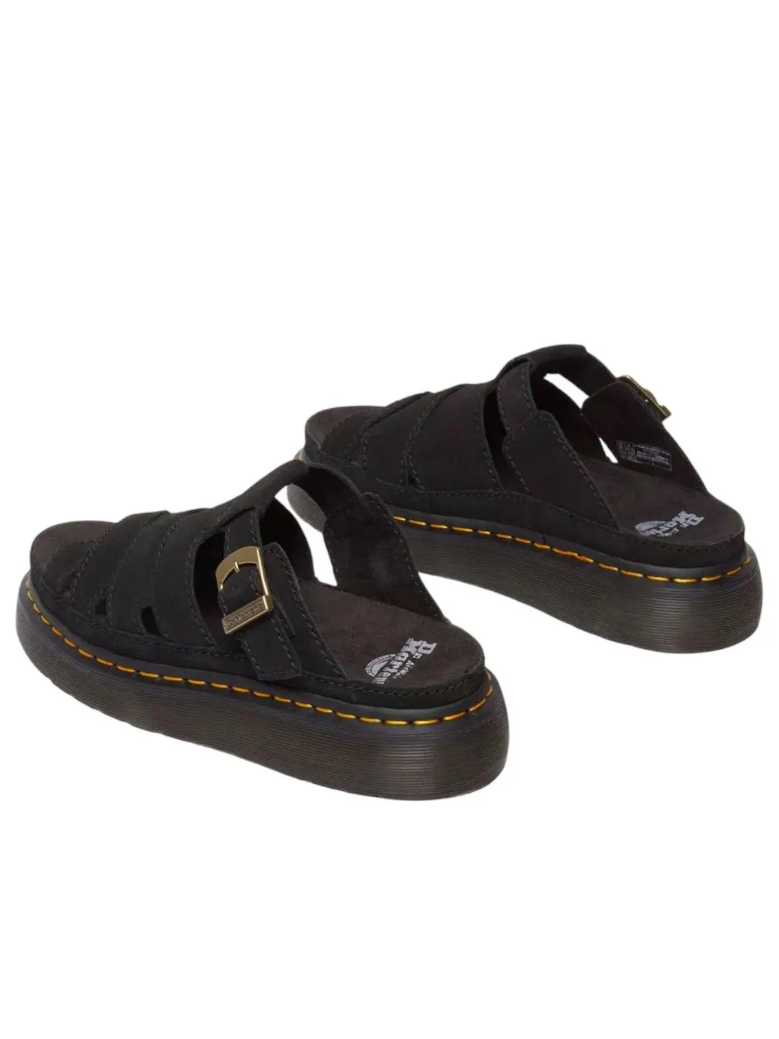Сандалии Dr. Martens Maxxy Slide Buttersoft Leather 'Black', кожаные — изображение 3 из 5, черный