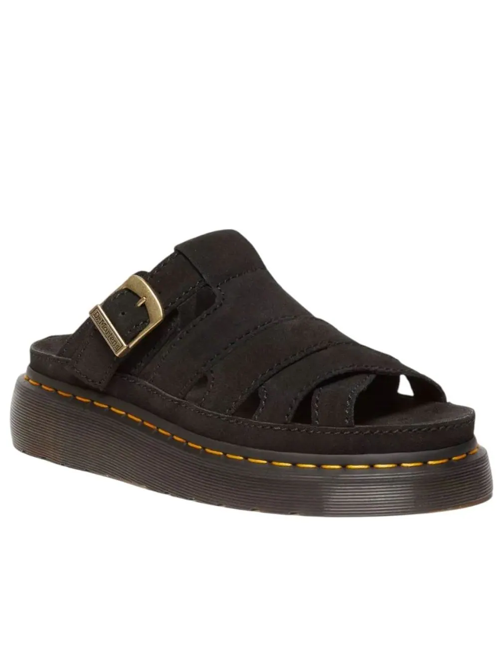 Сандалии Dr. Martens Maxxy Slide Buttersoft Leather 'Black', кожаные — изображение 4 из 5, черный
