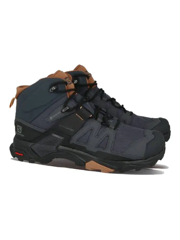 Кроссовки x ultra 4 mid gtx w 'black brown' 412956 Salomon — изображение 3 из 4, темный синий/черный