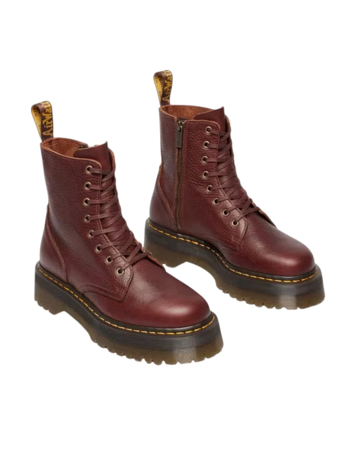 Ботинки Dr. Martens Jadon Soft Ambassador Platform Boots 'Cashew', кожаные, на платформе — изображение 2 из 5, бежевый