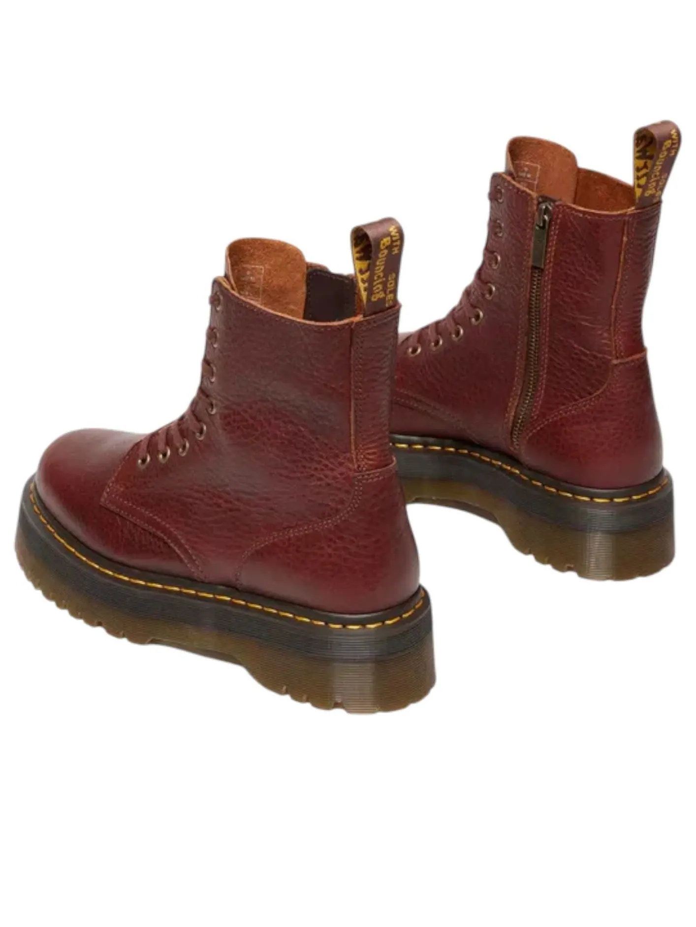 Ботинки Dr. Martens Jadon Soft Ambassador Platform Boots 'Cashew', кожаные, на платформе — изображение 3 из 5, коричневый