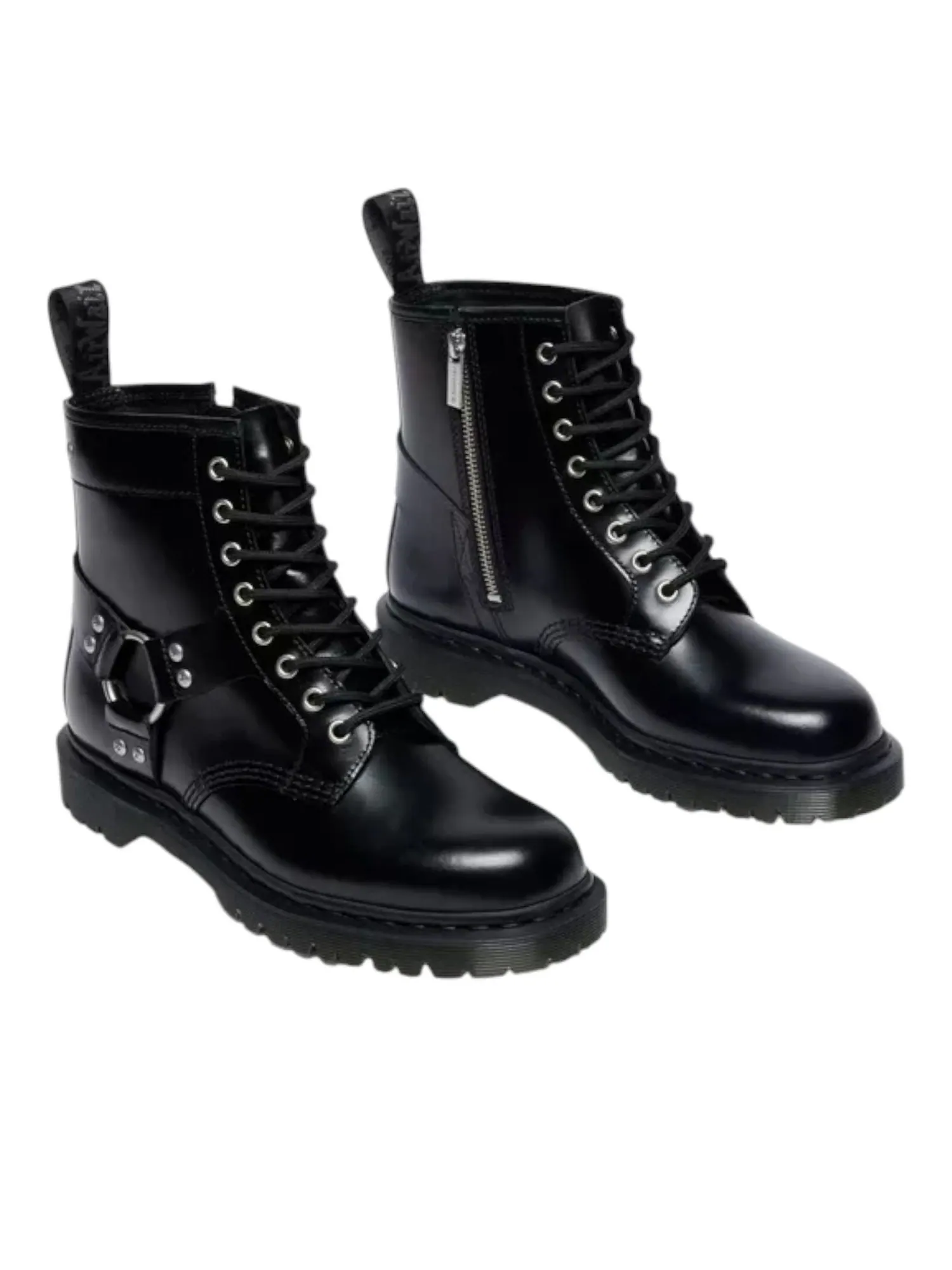 Ботинки Dr. Martens 1460 Harness Lace Up Boots, кожаные — изображение 2 из 6, черный