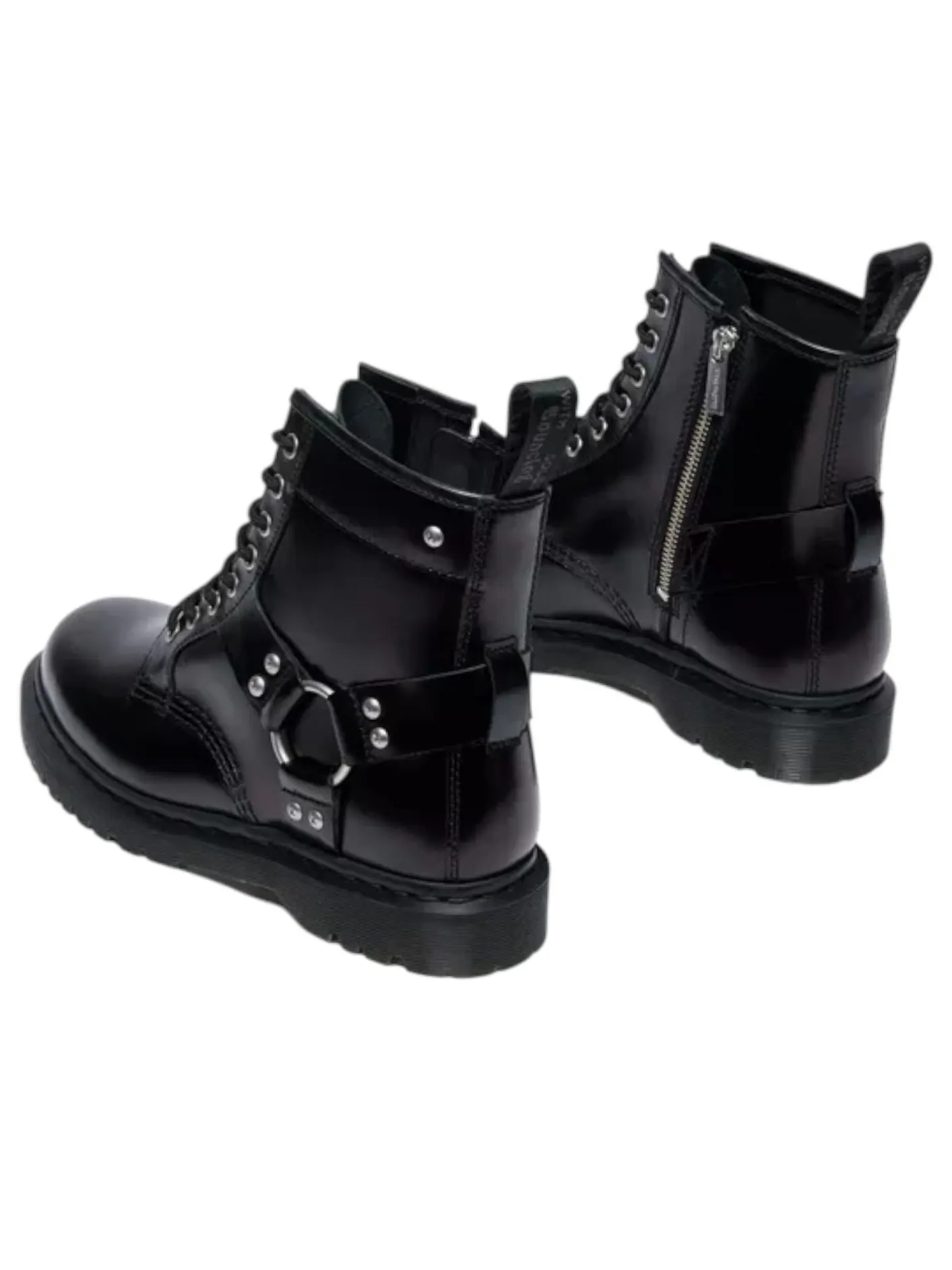 Ботинки Dr. Martens 1460 Harness Lace Up Boots, кожаные — изображение 3 из 6, черный