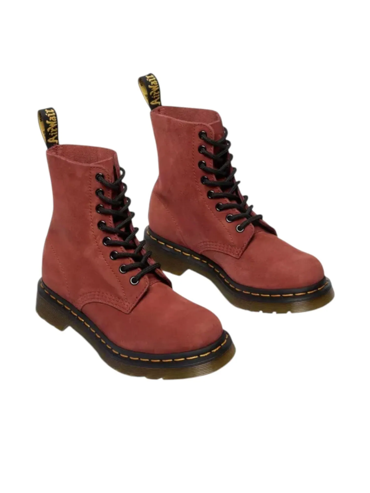Ботинки Dr. Martens 1460 Pascal, замша — изображение 2 из 5, бордовый