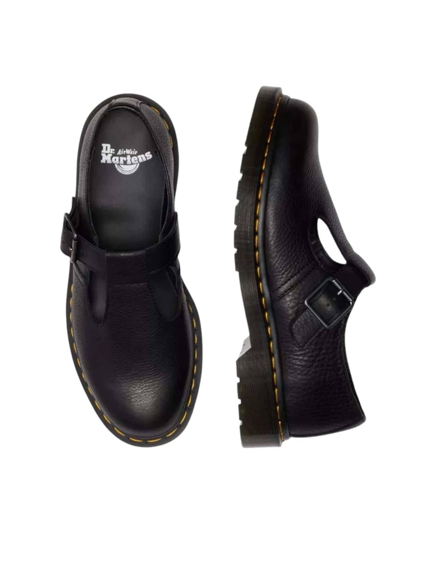 Ботинки Dr. Martens Polley Black Ambassador, кожаные — изображение 3 из 5, черный