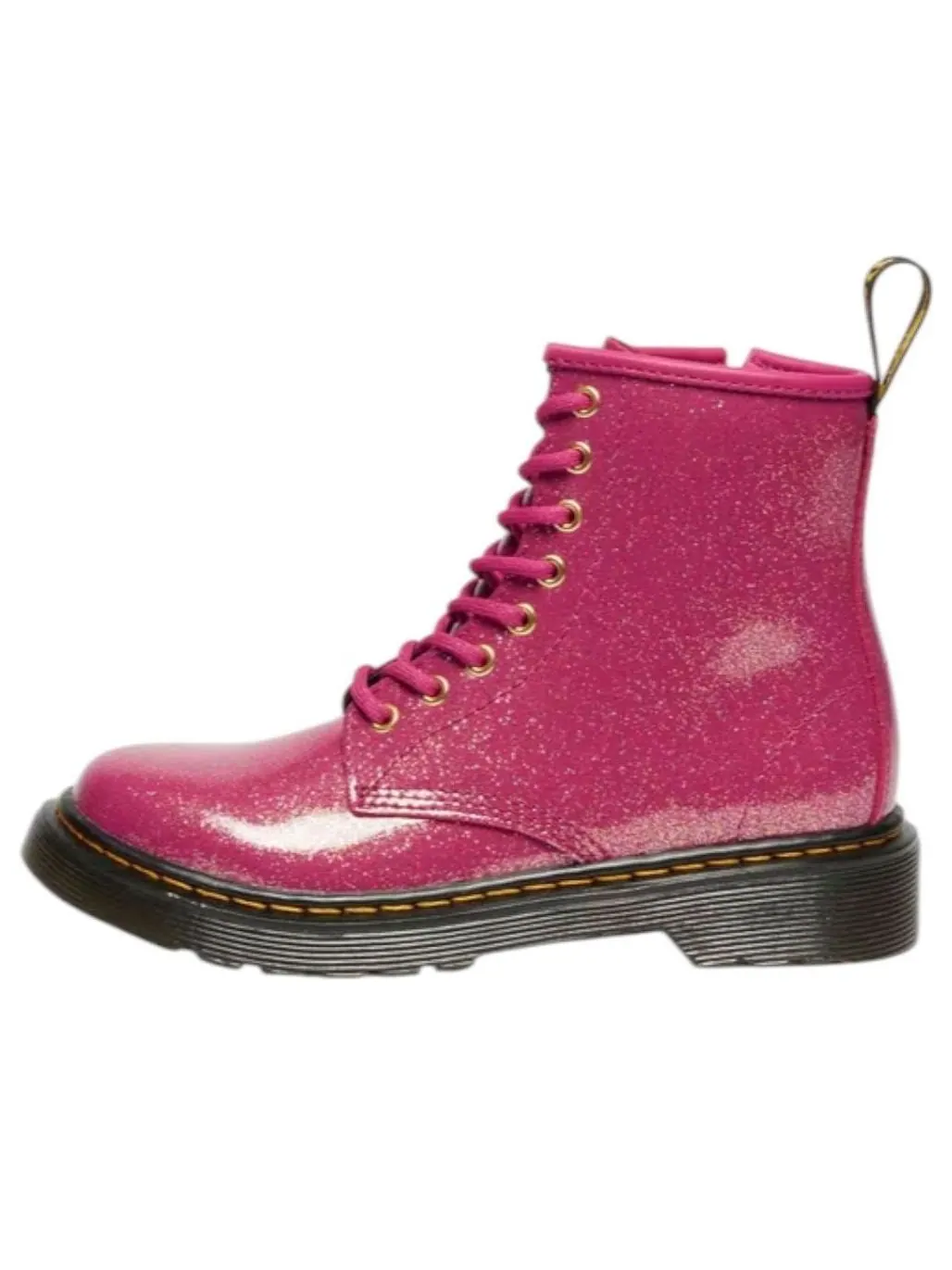 Ботинки Dr. Martens 1460 лакированные с блестками — изображение 1 из 5, серебристый/золотистый