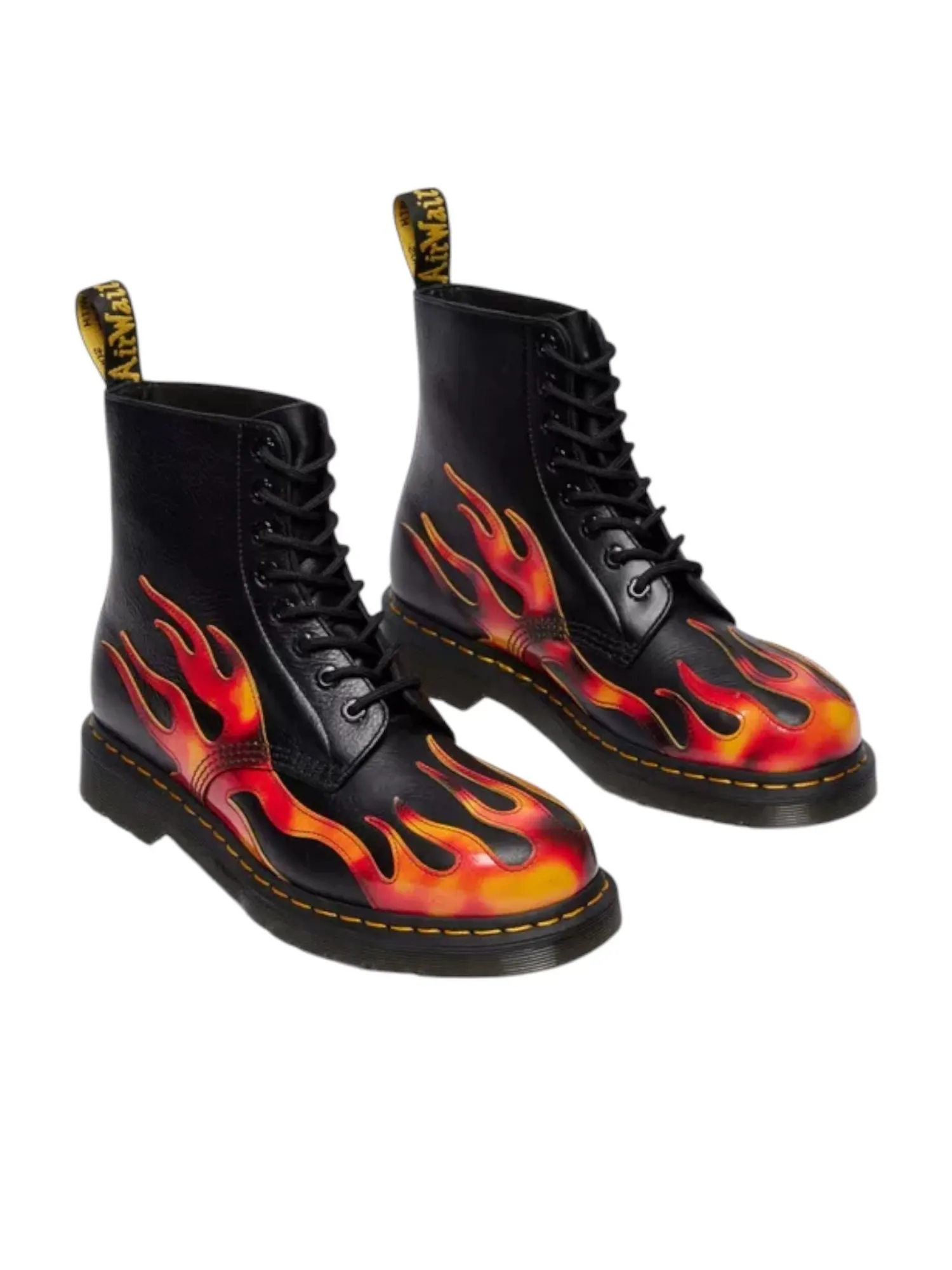 Ботинки Dr. Martens 1460 Pascal Arcadia Boots Flame, кожаные — изображение 2 из 7, черный