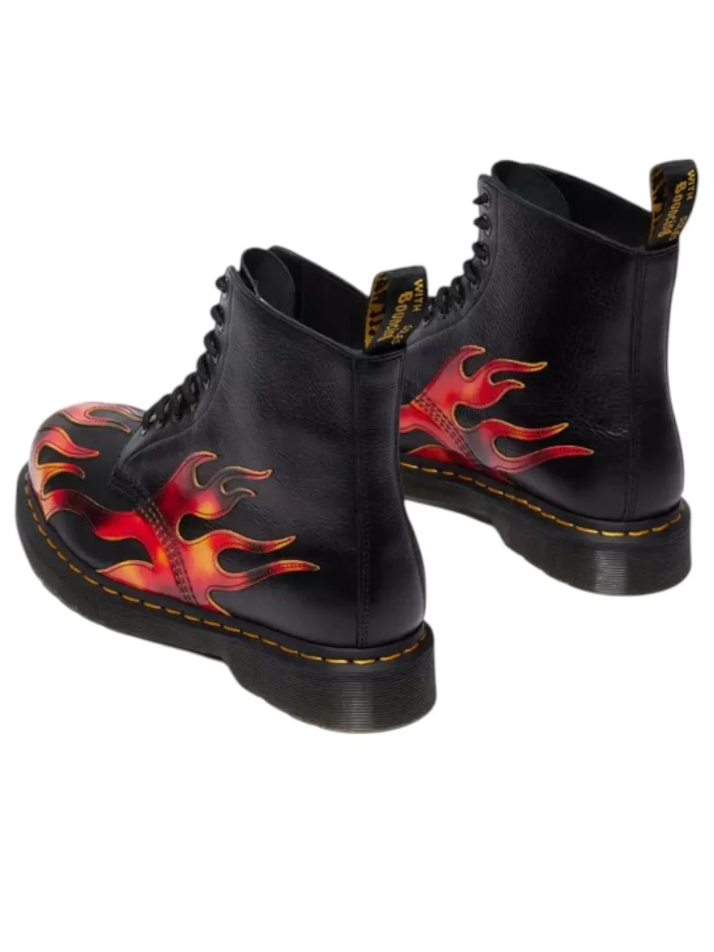 Ботинки Dr. Martens 1460 Pascal Arcadia Boots Flame, кожаные — изображение 3 из 7, черный