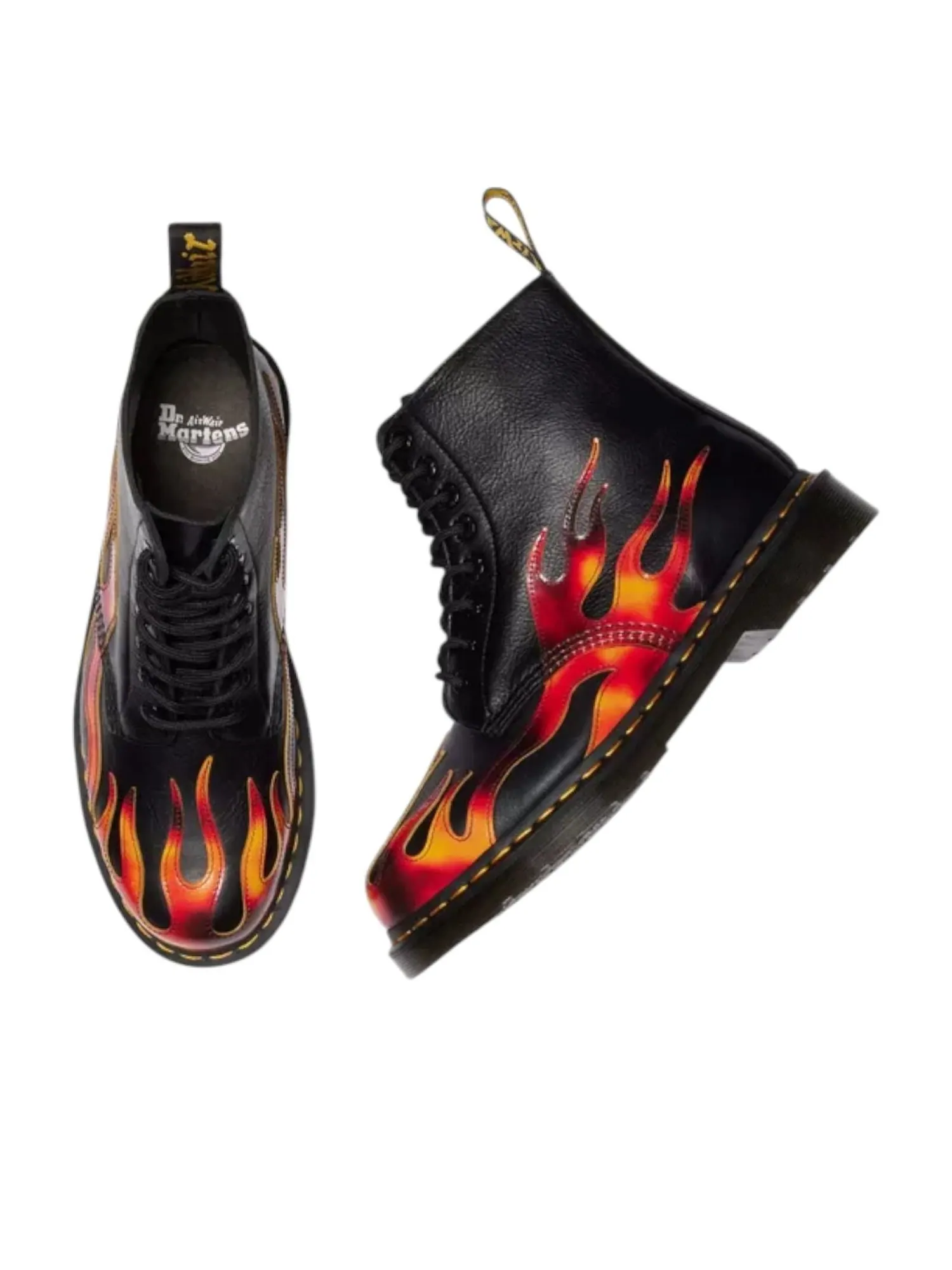 Ботинки Dr. Martens 1460 Pascal Arcadia Boots Flame, кожаные — изображение 5 из 7, черный