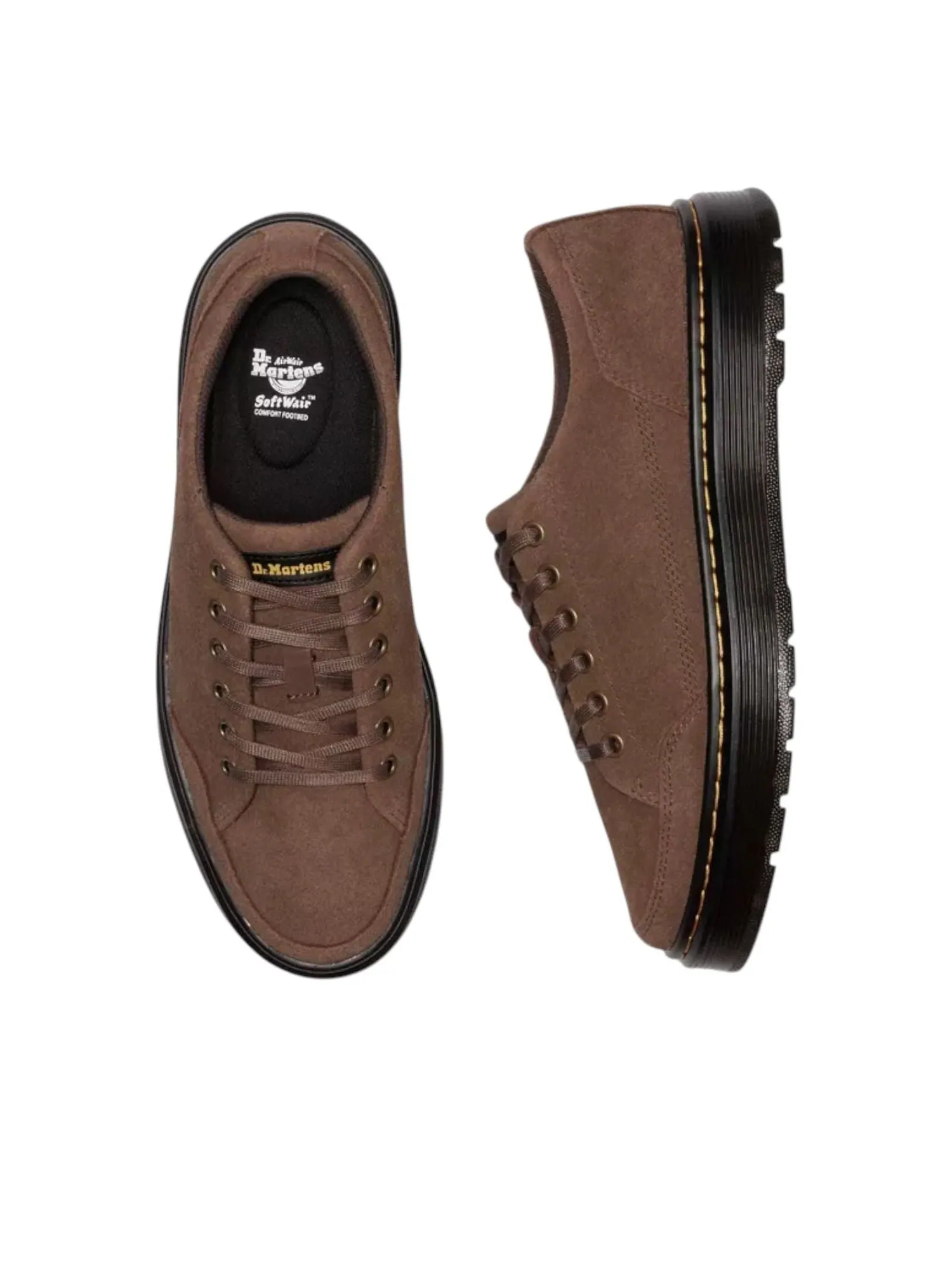Ботинки Dr. Martens Brookline 6-EYE 'Bronx', замшевые — изображение 5 из 6, коричневый