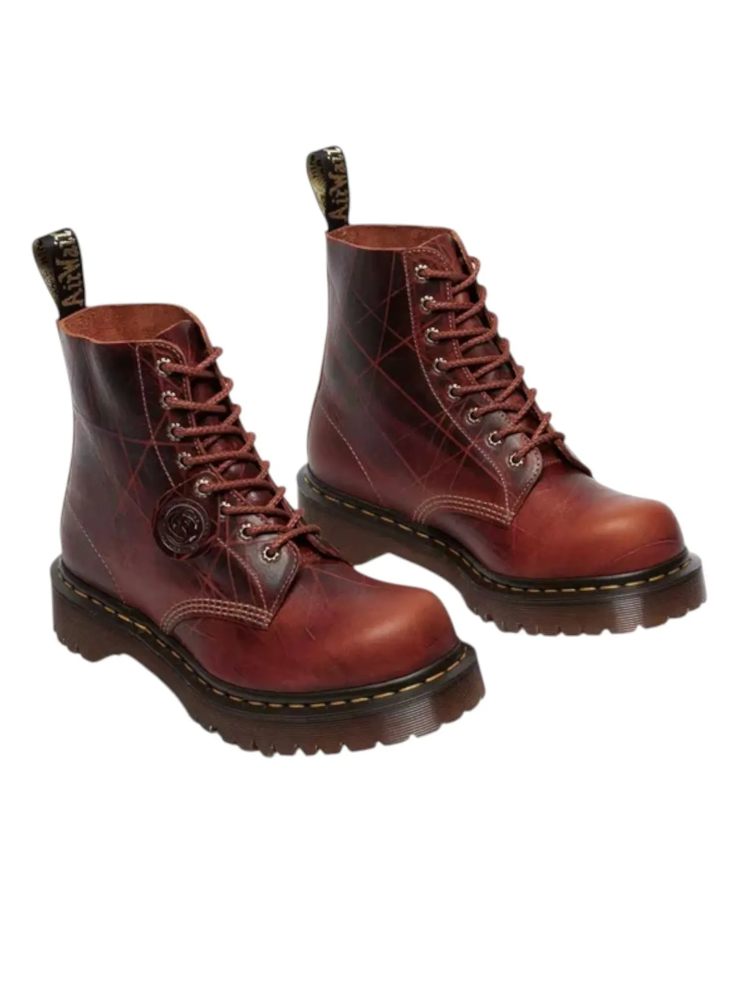 Ботинки Dr. Martens 1460 Pascal Bump Toe — изображение 2 из 5, коричневый