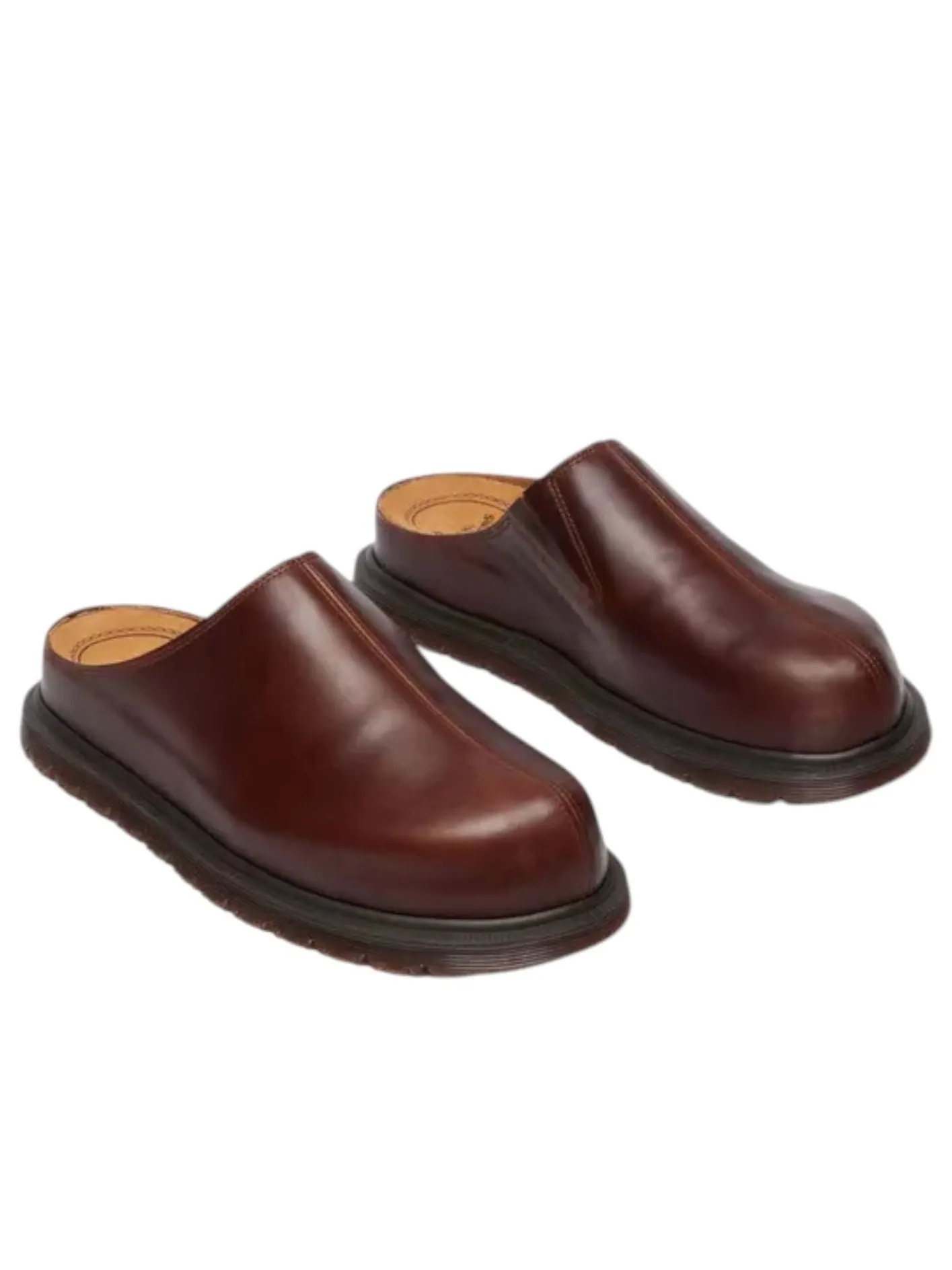 Ботинки Dr. Martens San Mule butterscotch, кожаные — изображение 1 из 6, коричневый