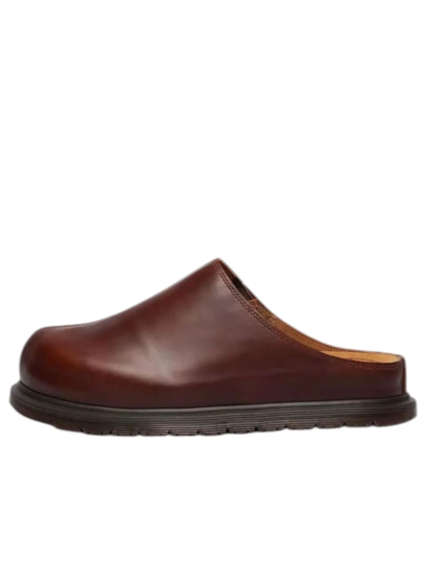 Ботинки Dr. Martens San Mule butterscotch, кожаные — изображение 2 из 6, коричневый