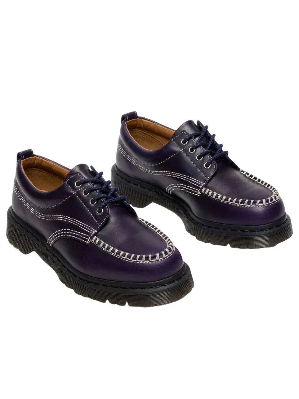 Туфли мужские Dr. Martens Lowell Orleans, кожаные — изображение 3 из 6, синий