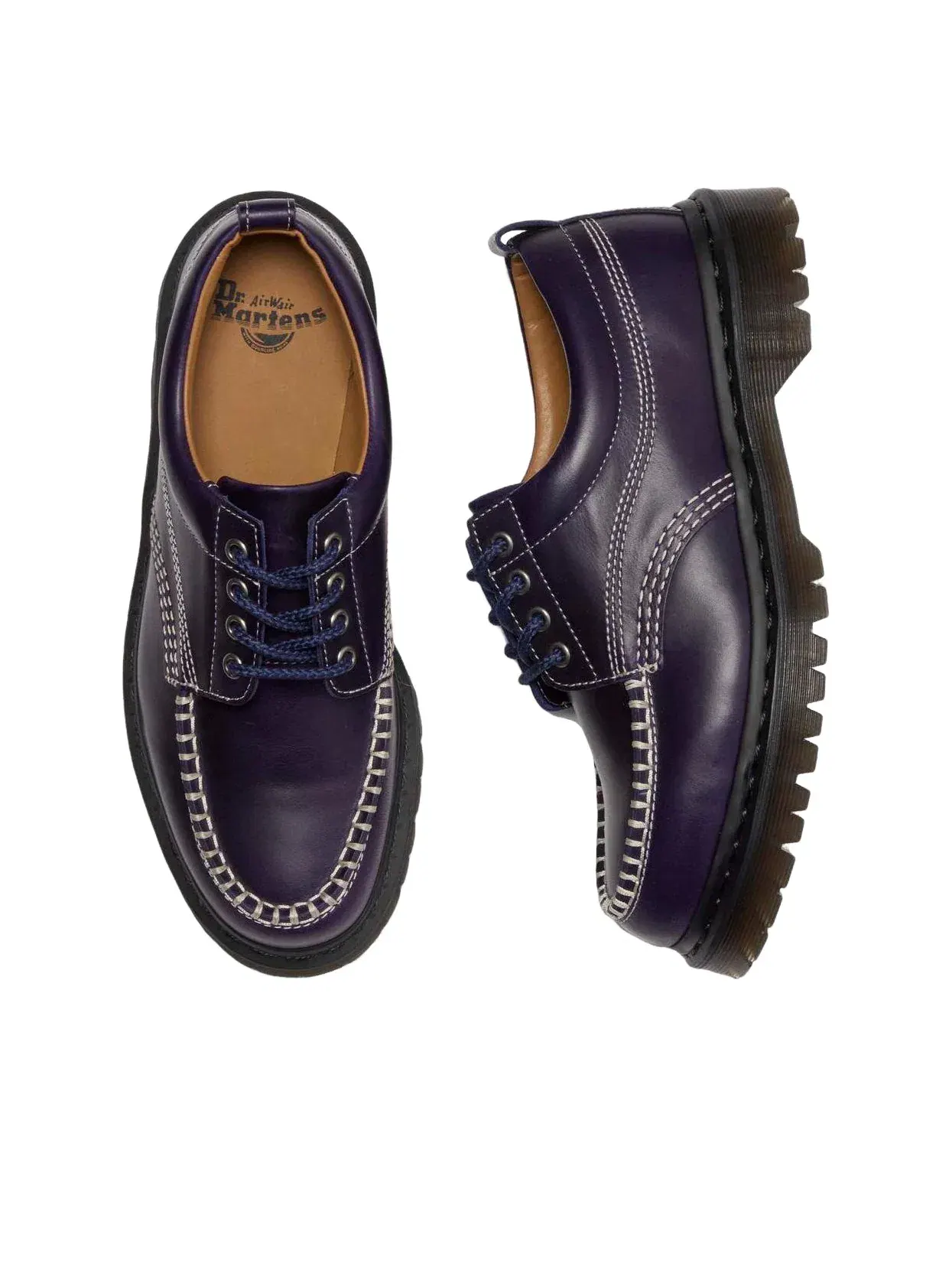 Туфли мужские Dr. Martens Lowell Orleans, кожаные — изображение 5 из 6, синий