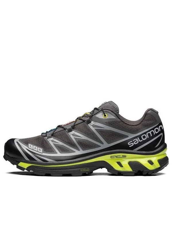Кроссовки xt-6 'brown neon green' 416870 Salomon — изображение 1 из 4, черный