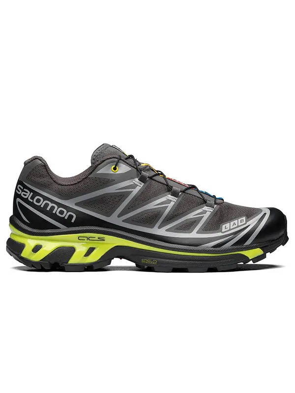 Кроссовки xt-6 'brown neon green' 416870 Salomon — изображение 2 из 4, черный