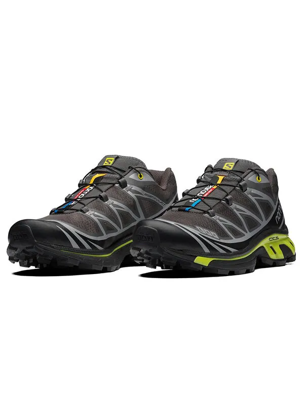 Кроссовки xt-6 'brown neon green' 416870 Salomon — изображение 3 из 4, черный