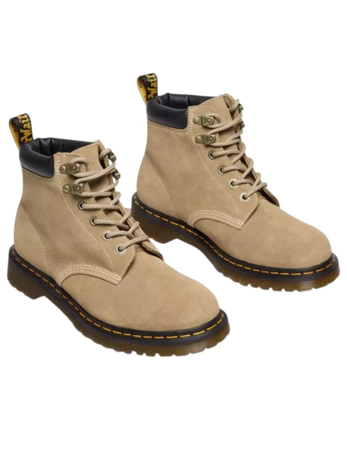 Ботильоны женские Dr. Martens 939 из вощеной замши — изображение 2 из 5, бежевый