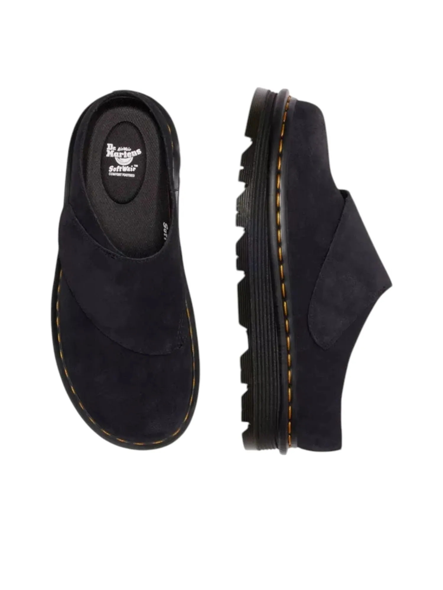 Мюли Dr. Martens Zebzag AnyWair Mules, замша — изображение 4 из 5, черный