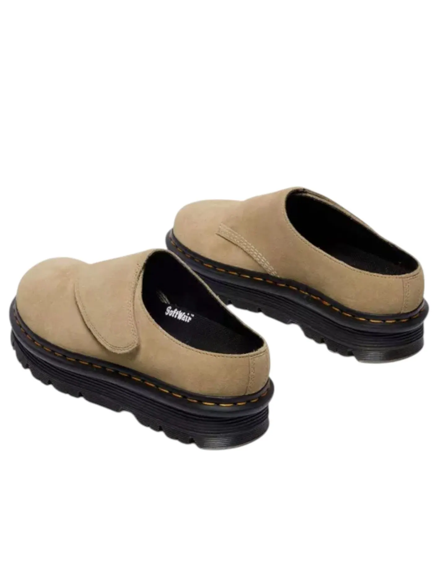 Мюли Dr. Martens Zebzag AnyWair Mules, замшевые — изображение 3 из 5, бежевый