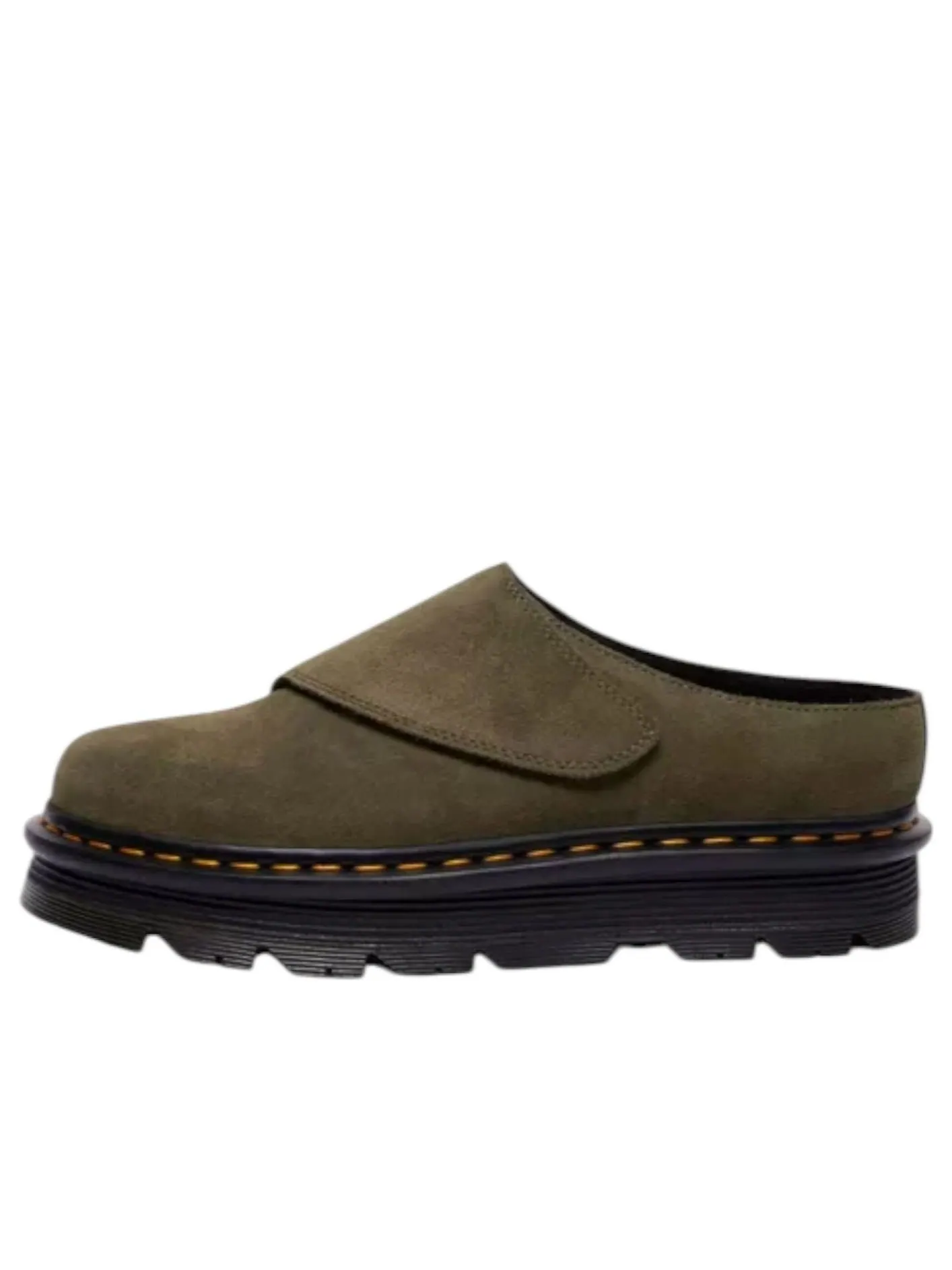 Мюли Dr. Martens Zebzag AnyWair Mules, замшевые, оливковые — изображение 1 из 5, оливковый зеленый