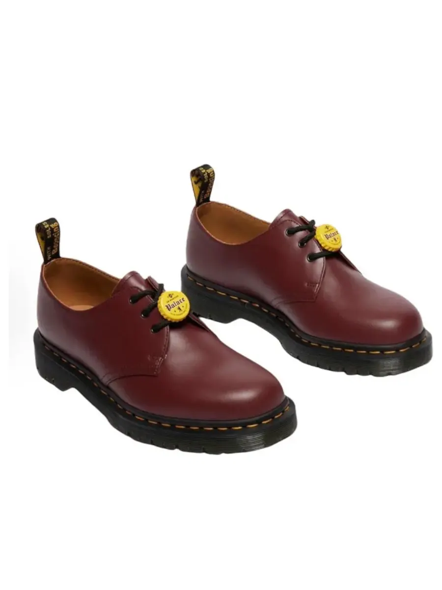 Кроссовки Dr. Martens x Palace 1461 'Cherry Red' — изображение 2 из 5, бордовый