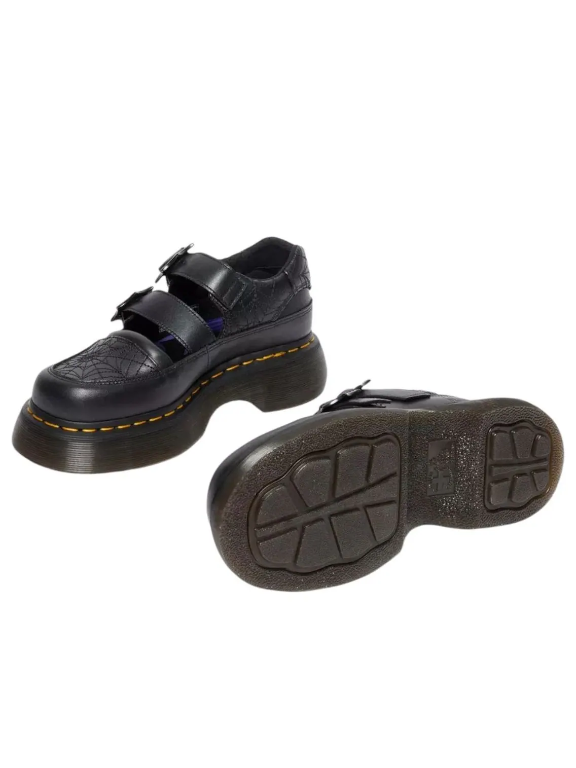 Кроссовки (WMNS) Dr. Martens x Wednesday Buzz Mary Jane 'Black' — изображение 2 из 5, черный
