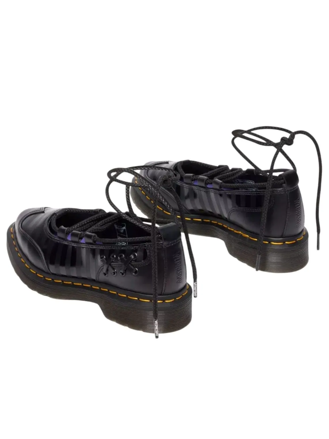 Балетки Dr. Martens x Wednesday Elphie II Ballet, кожаные — изображение 4 из 5, черный
