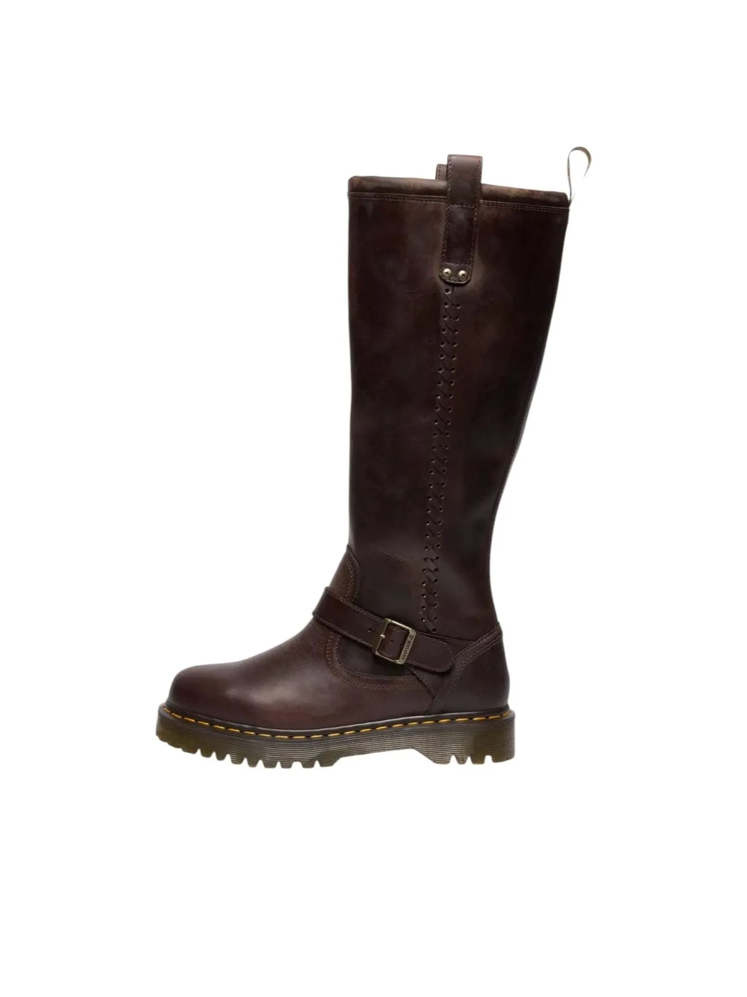 Ботинки Dr. Martens Anistone Knee High Biker Boots, высокие — изображение 1 из 5, коричневый