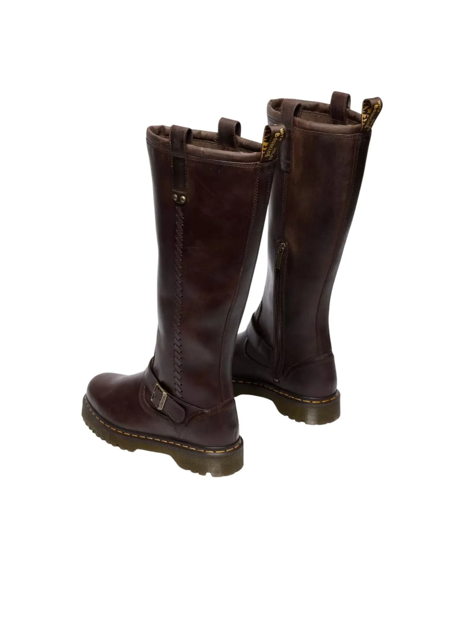 Ботинки Dr. Martens Anistone Knee High Biker Boots, высокие — изображение 3 из 5, коричневый