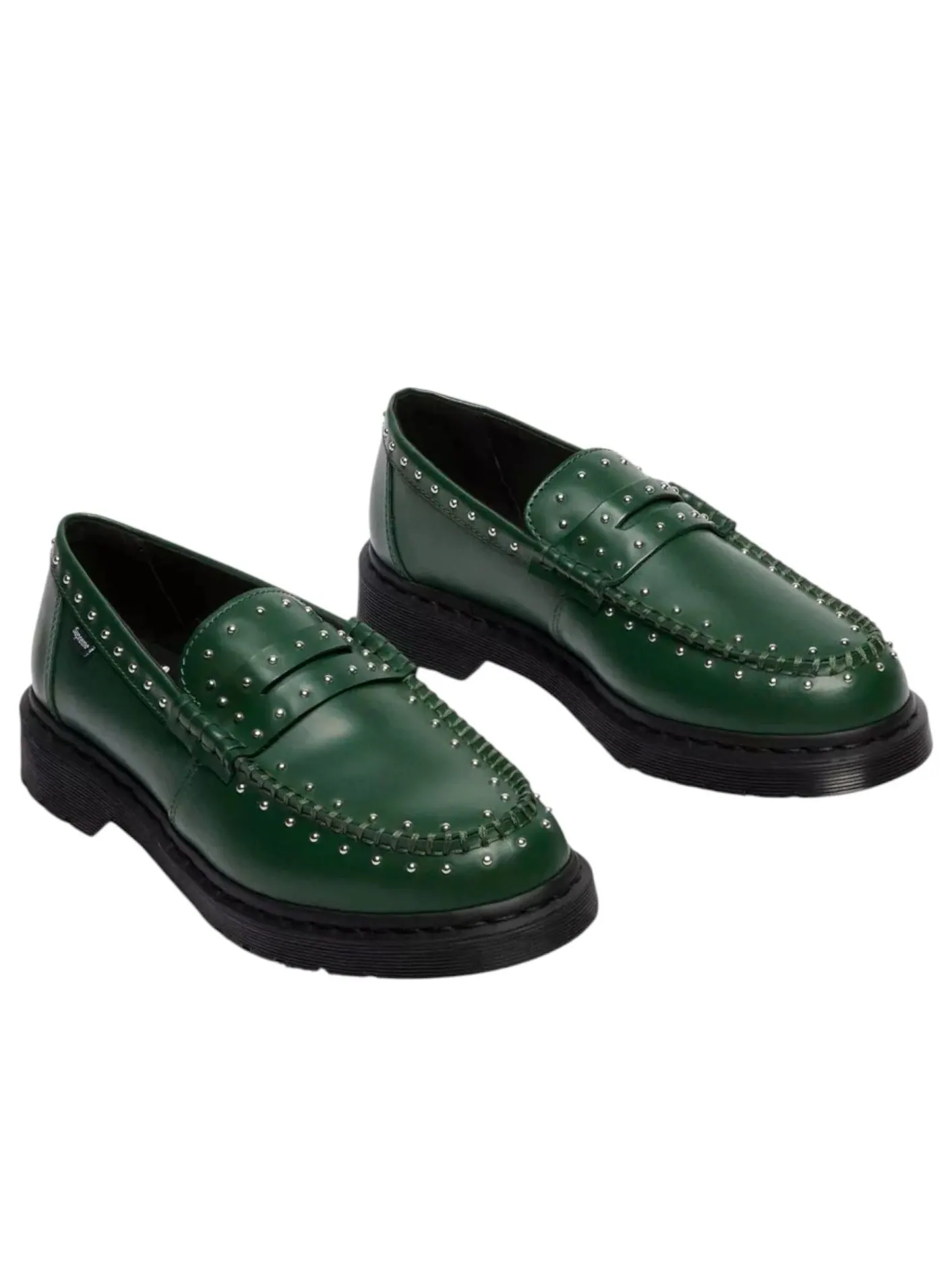 Лоферы Dr. Martens x Supreme Studded Penton — изображение 2 из 6, зеленый