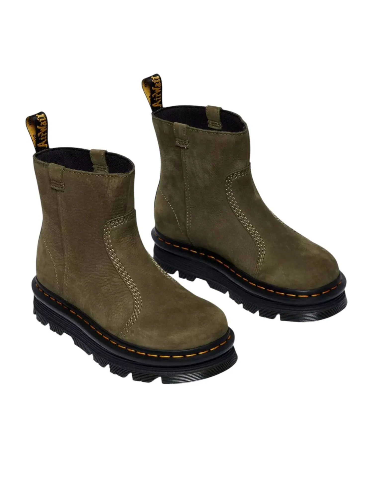 Ботинки женские Dr. Martens Zebzag Rigger — изображение 2 из 5, оливковый