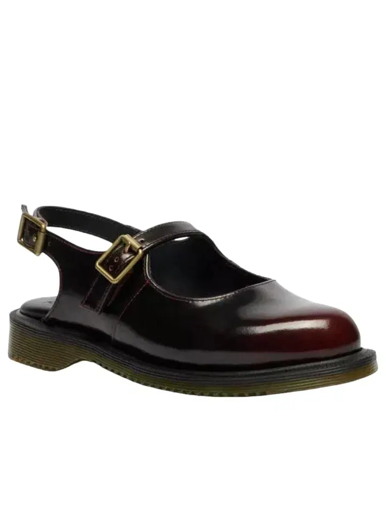 Туфли женские Dr. Martens Madaline Mary Jane кожаные без застежки — изображение 2 из 6, красный