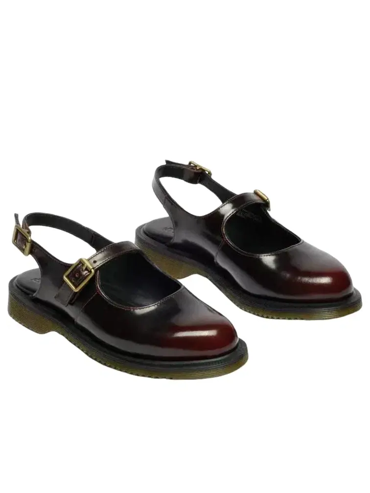 Туфли женские Dr. Martens Madaline Mary Jane кожаные без застежки — изображение 3 из 6, красный