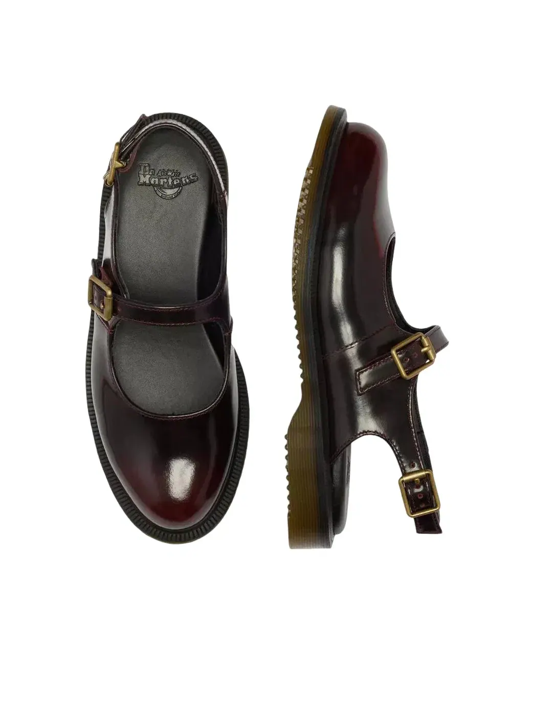 Туфли женские Dr. Martens Madaline Mary Jane кожаные без застежки — изображение 5 из 6, красный