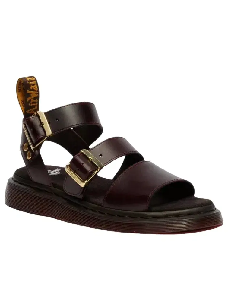 Сандалии женские Dr. Martens Charro, кожаные гладиаторы — изображение 2 из 6, коричневый