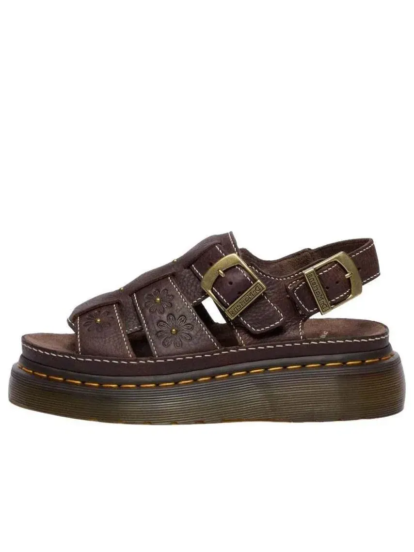Сандалии Dr. Martens Wrenlie Open Flower — изображение 1 из 9, коричневый