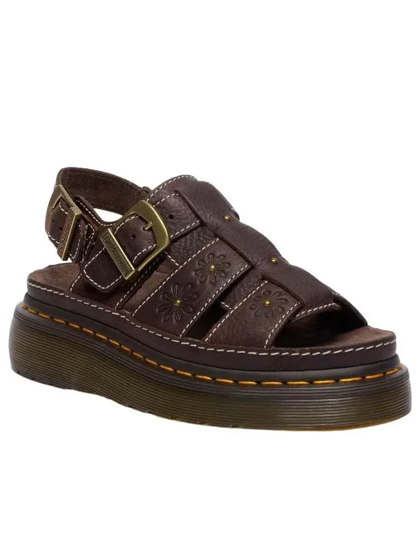 Сандалии Dr. Martens Wrenlie Open Flower — изображение 2 из 9, коричневый