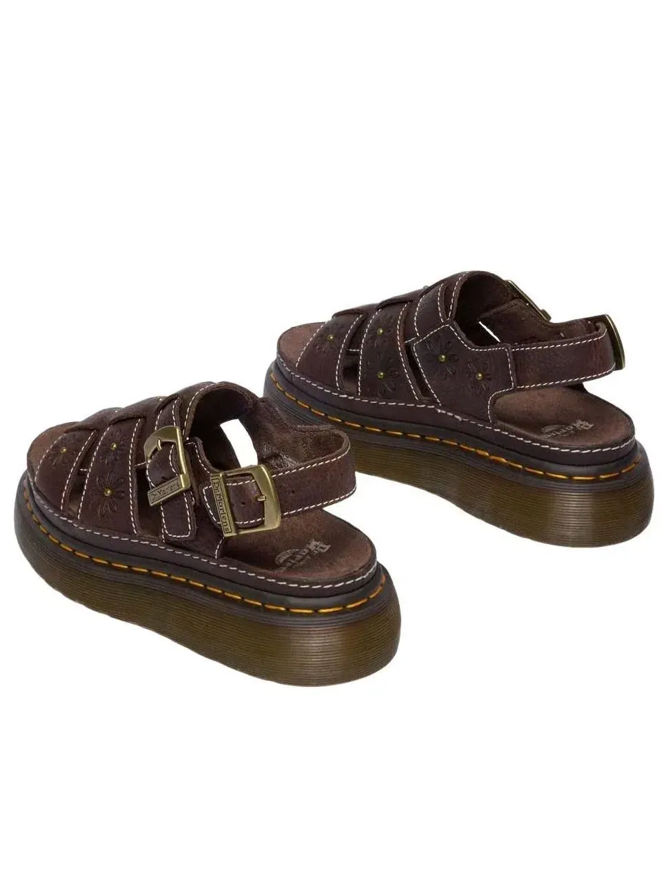 Сандалии Dr. Martens Wrenlie Open Flower — изображение 5 из 9, коричневый