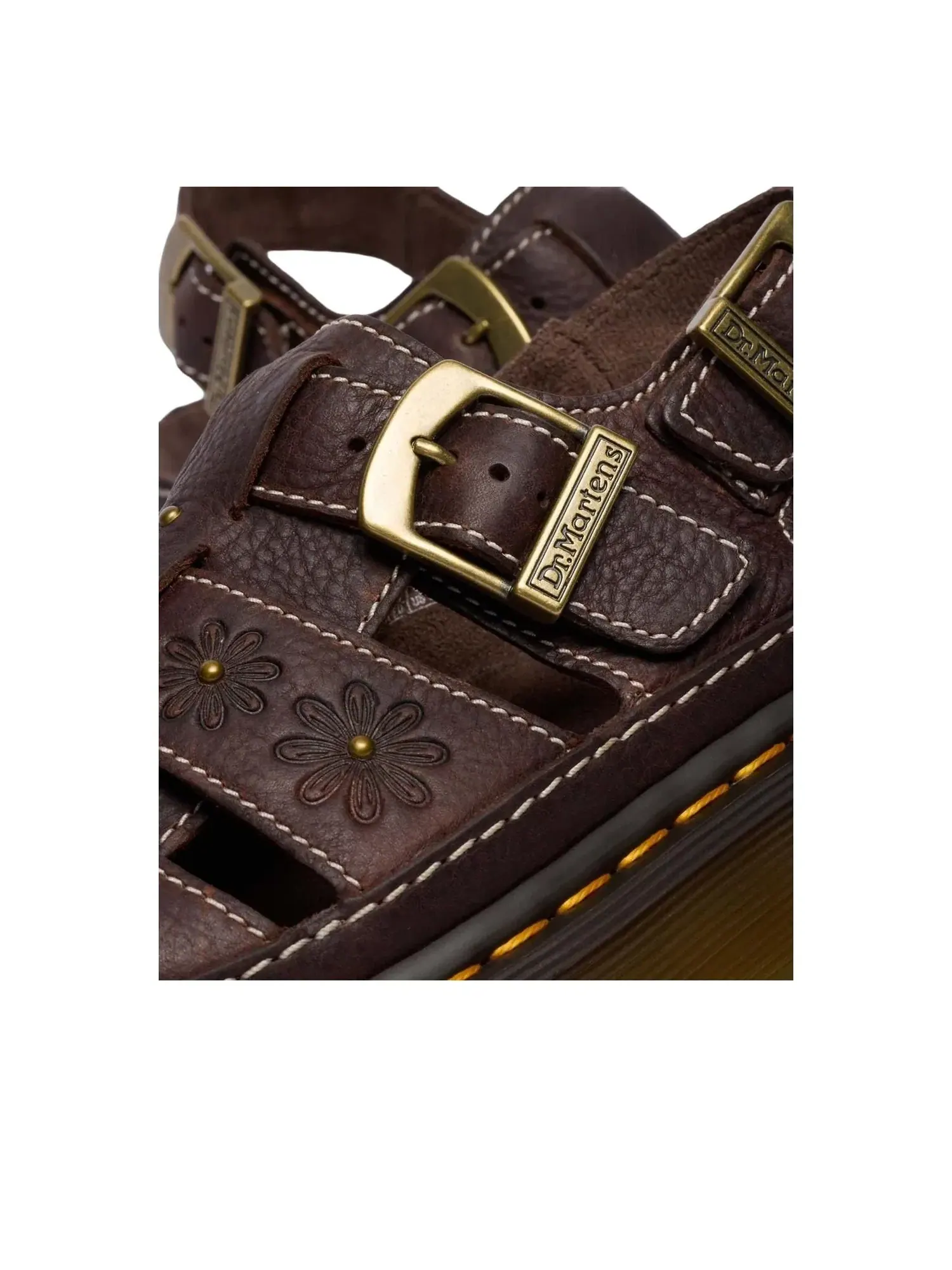 Сандалии Dr. Martens Wrenlie Open Flower — изображение 9 из 9, коричневый
