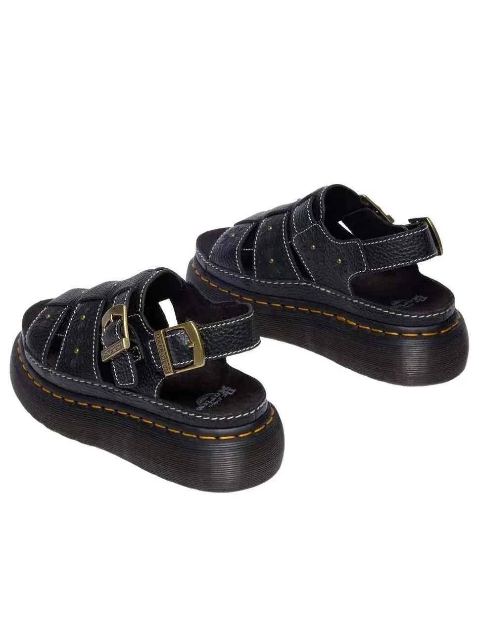 Сандалии женские Dr. Martens Wrenlie на платформе, с открытым носком — изображение 6 из 9, черный