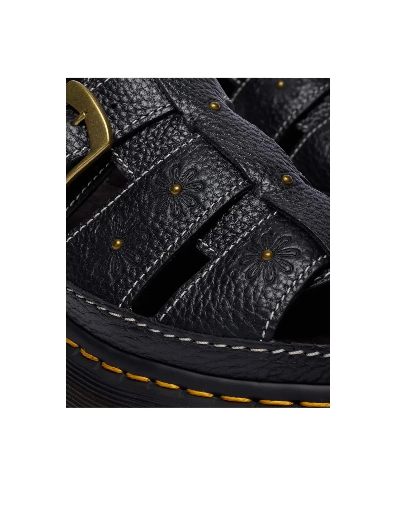 Сандалии женские Dr. Martens Wrenlie на платформе, с открытым носком — изображение 8 из 9, черный