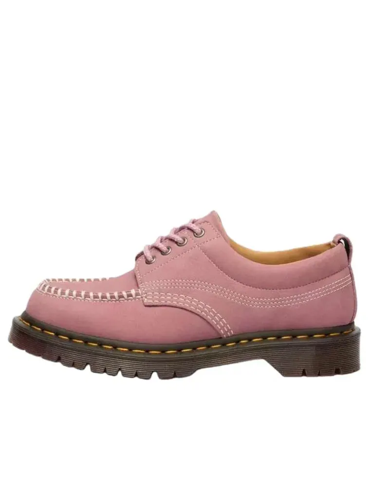 Ботинки мужские Dr. Martens Lowell кожаные на шнуровке Moc Toe — изображение 1 из 6, розовый